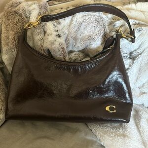Dark brown coach bag